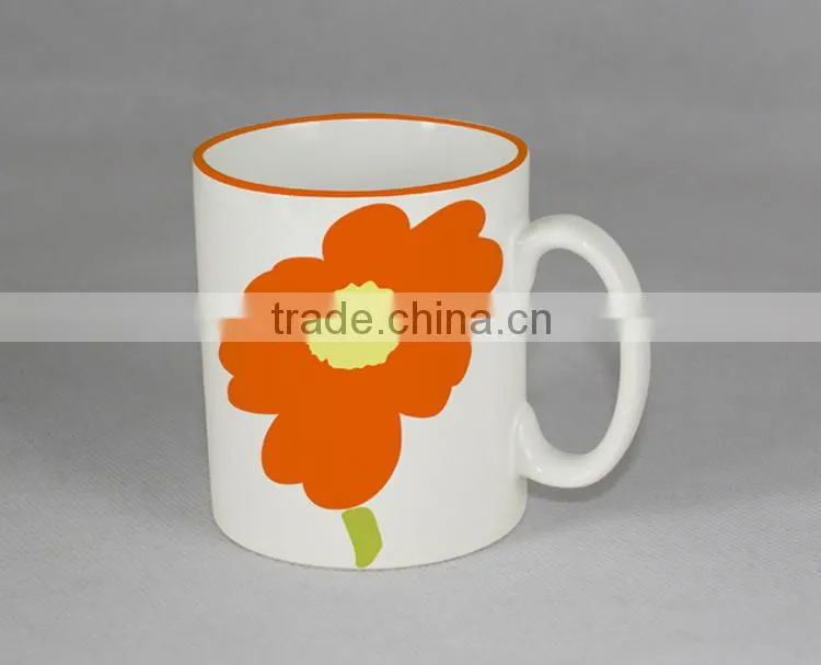 Wholesale 11oz white ceramic sublimation cup blank sublimation mug for sublimation transfer machine