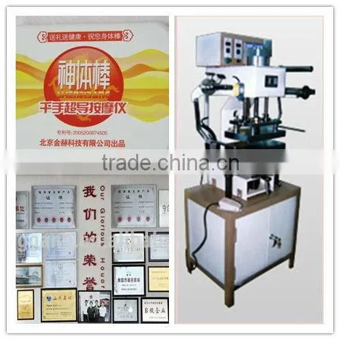 TJ-5 Embossing machine with hot foil stamping machine fot dog tag