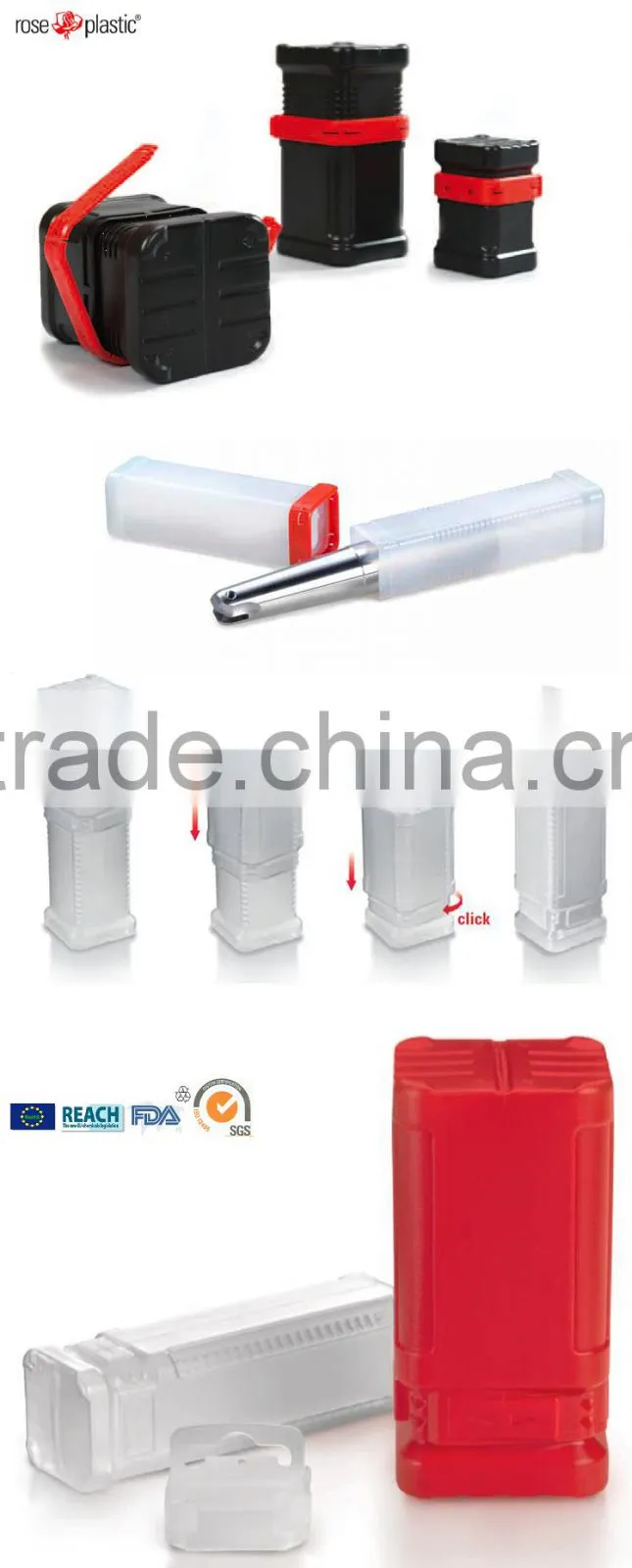 Germany Quality labelling plastic CNC tool holder packaging with detachable hanger Block Pack BK