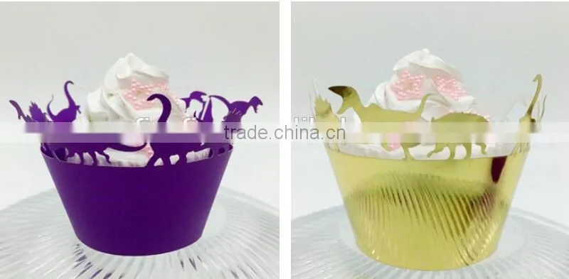 Free sample Cut wedding cupcake box laser cut gift box