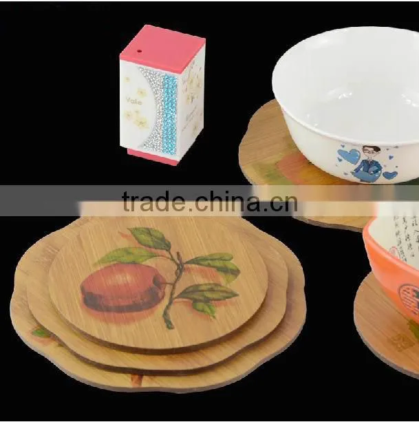 Hot Sale Bamboo Table Mat with Chinese History Pattern
