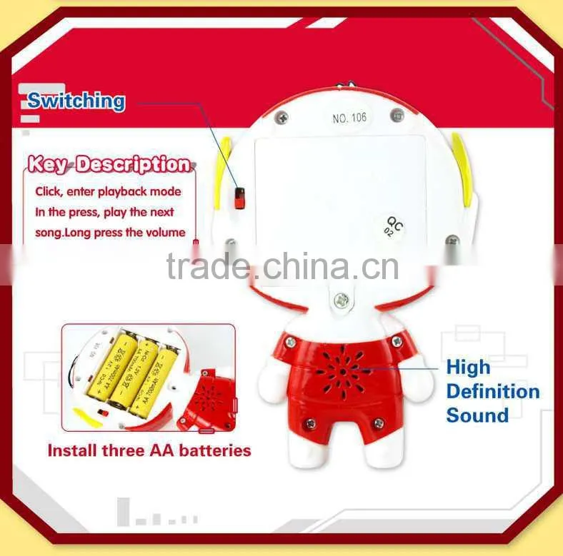 Plastic Educational toy baby product Small Happy Toon children's story machine