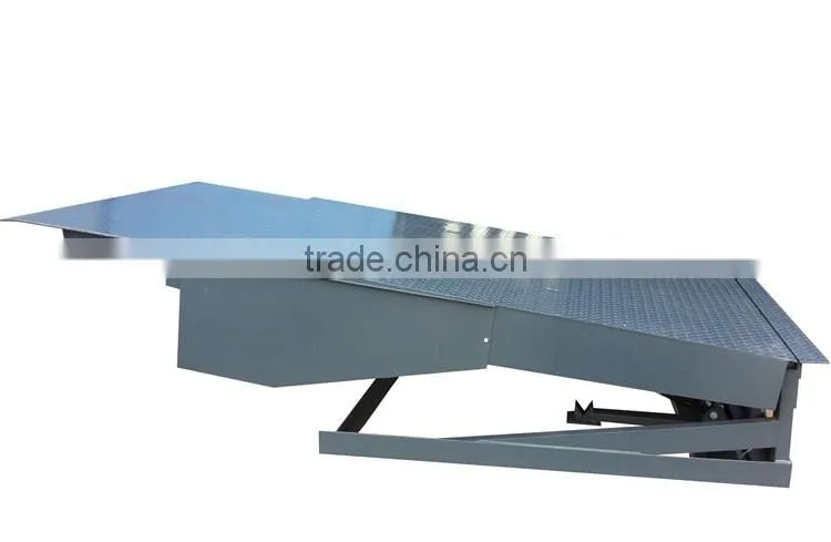 8T, 10t, 12T, 15T Warehouse Fixed Electric Hydraulic Trailers Heavy Duty Loading Ramp For Sale