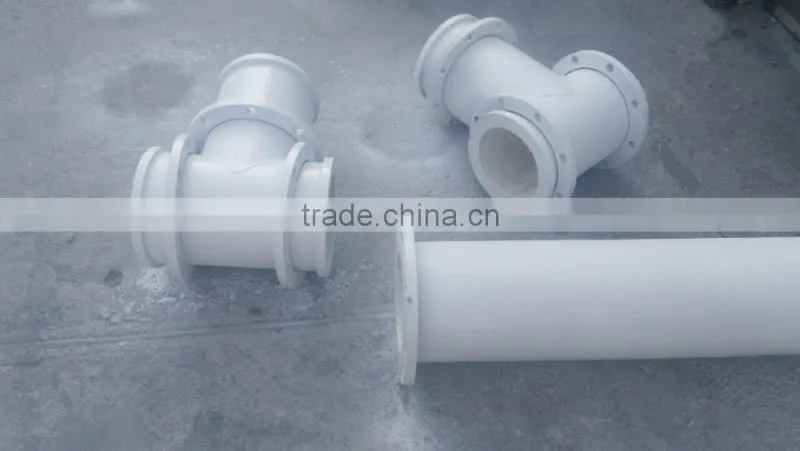 Ceramic lined wear resistant steel pipe, ceramic lined elbow