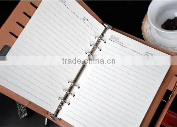 2017 custom ring binder leather planner printing