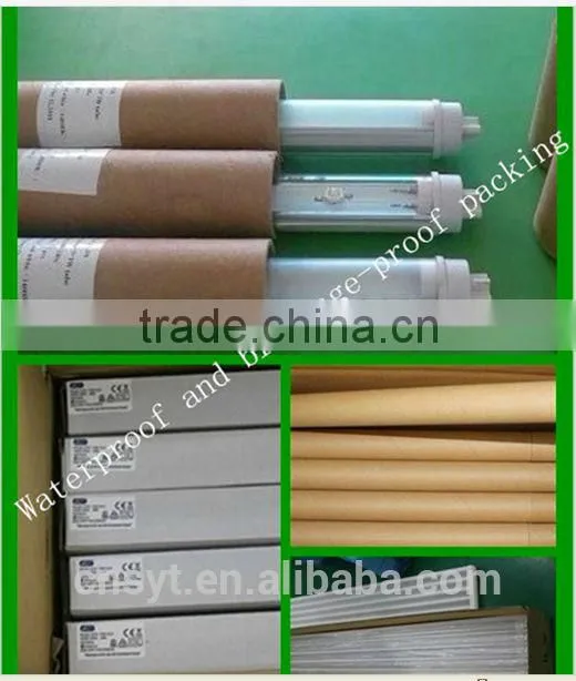 t12 8ft one pin led tube light 45w 120lm/w ac100-277v clear/frosted cover