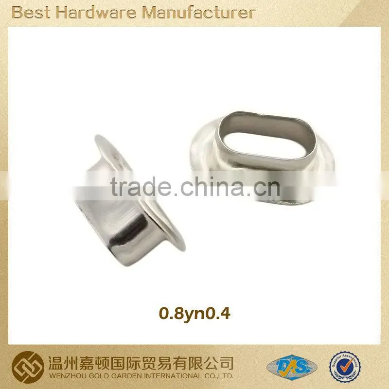 high standard brass Oval Eyelet for Apparel Shoe Bag High quality and inexpensive