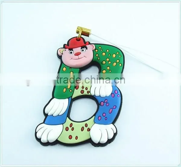 custom shape letter keyring