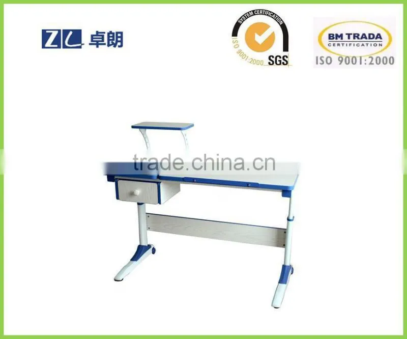 Children height adjustable study desk