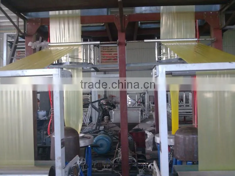 High resolution double die high speed film blowing machine for normal bags in daily life