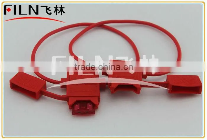 red rubber 20A in-line mini blade fuse holder 250VAC