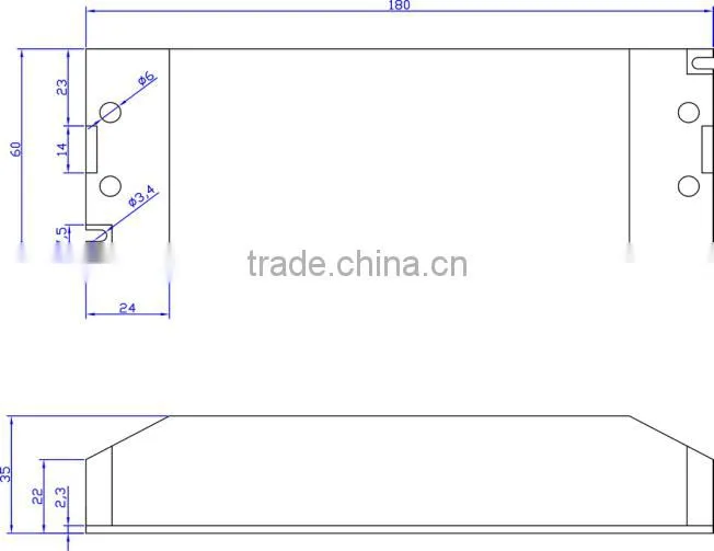 ETL approved 0-10v/pwm/triac dimmable 120v 12v led driver 36w