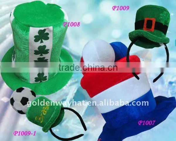 2012 Fashion Adult green felt party hat