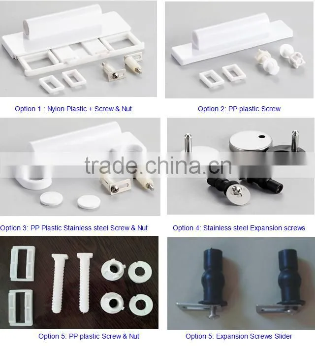 Urea duroplast toilet seat cover soft close SS hinge toilet seat