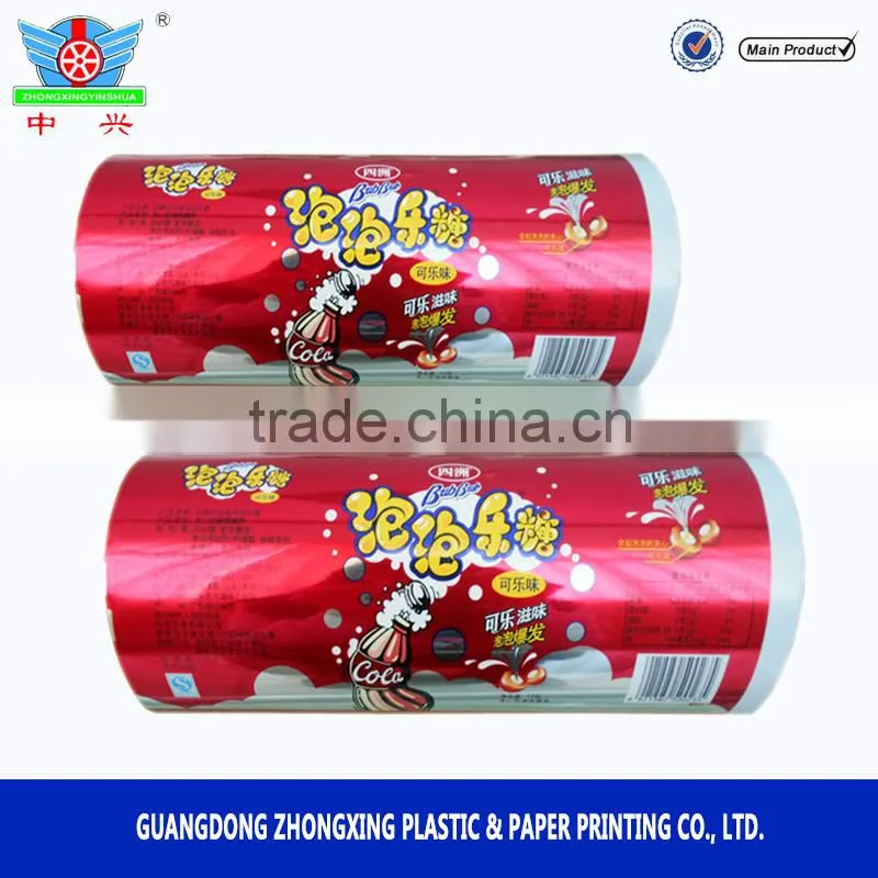 Print heat seal plastic chips packaging film/food packaging plastic roll film