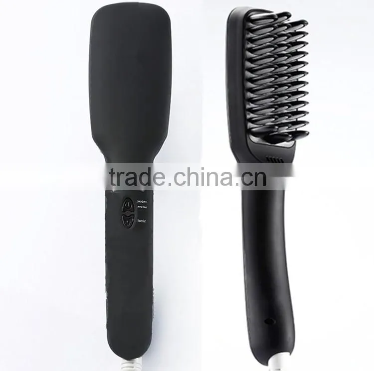 Hair Salon Equipment For Hair Care 2 In 1 PTC Heater Anion Hair Straightener Brush