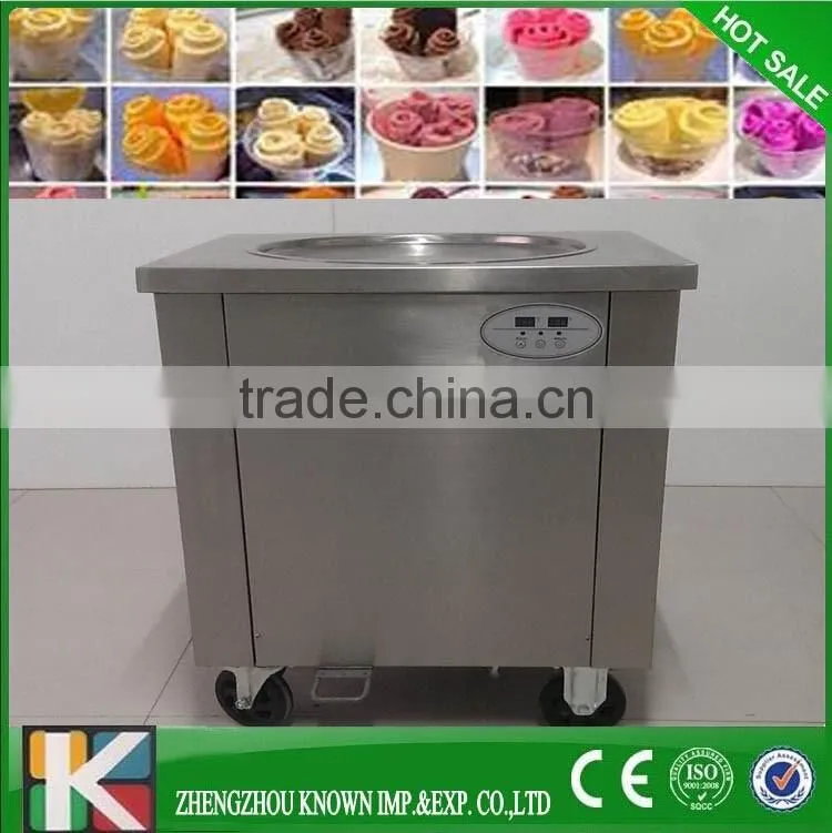 factory supply fried ice cream machine, ice cream fried machine, commercial fried ice cream machine