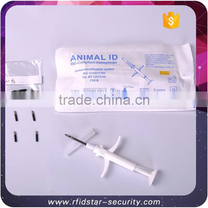 Good Selling LF RFID 134.2KHz Smart 1.25x7mm Glass Microchip