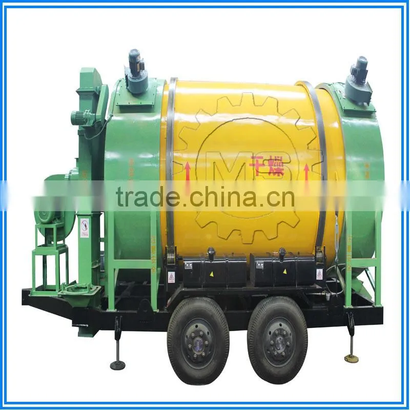 High output mobile grain drying machine