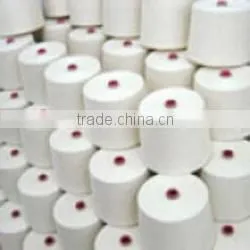 bamboo cotton single and double yarn
