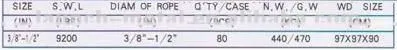 standard lever type load binder