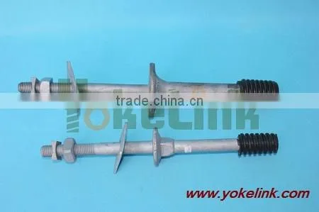 Long shank steel pin for wood crossarm J203z 204Z J206Z J207Z J211Z