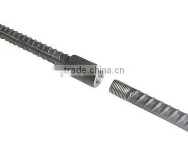 Steel rebar coupler connectors for construction building material