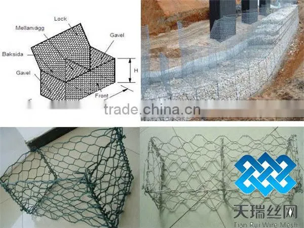 gabin basket/ galvanized gabion mesh/gabion galfan/gabion