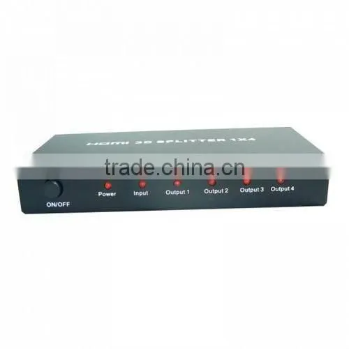 4 Port 1080P HDMI Audio/Video Splitter Amplifier 1 X 4 For HDTV PS3 XBOX