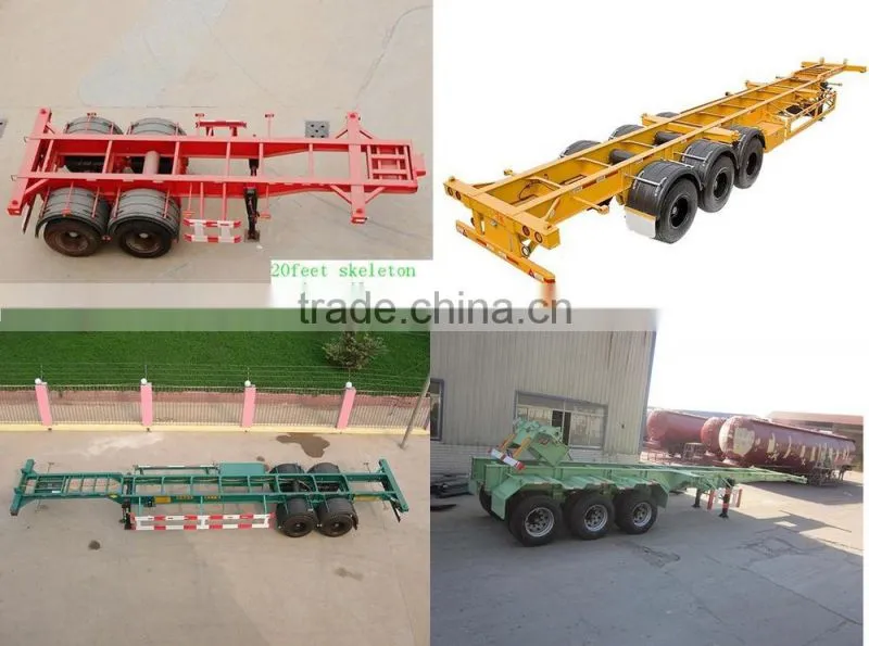 40' container skeleton semi trailer
