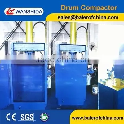 Wanshida Y82-25 Hydraulic Waste Oil Drum Crusher Compactor CE certificate