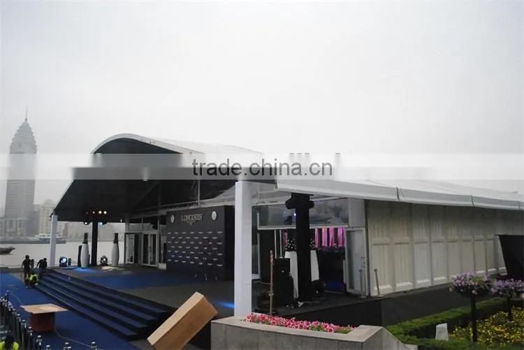 high quality big aluminum frame marquee curve party tent for sale