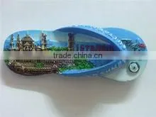 2015 slipper shape resin custom fridge magnets for home decor