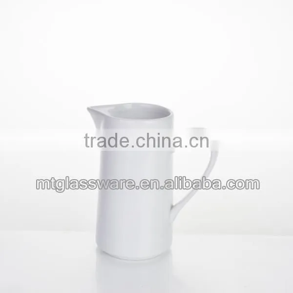 hand made white mini glazed mini ceramic flower plat pots,pitcher