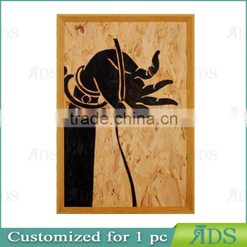 Framed Handmade veneer buddha decorative wall art