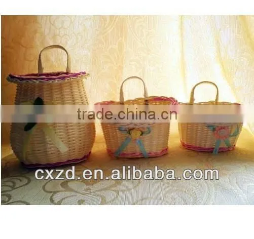 Modern kitchen economy household type white willow basket 2015