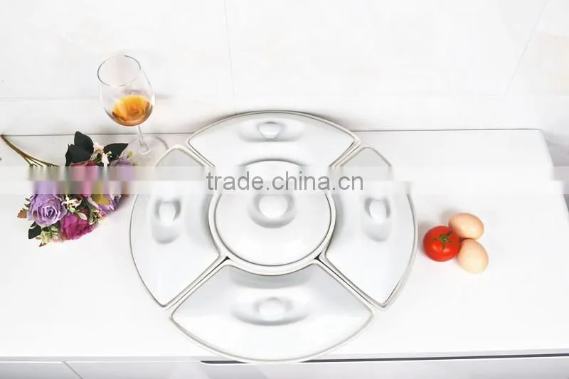 17.5" porcelain casserole pan with lid