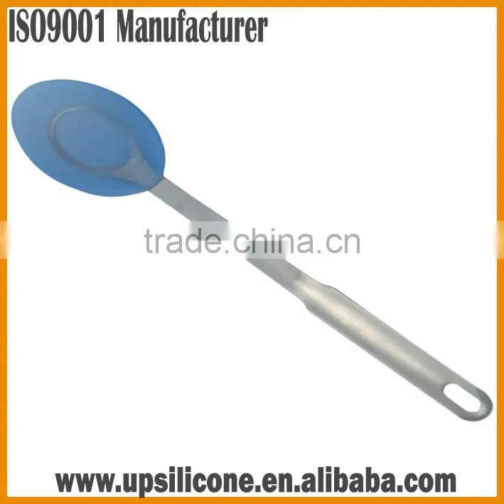 2015 New Full High Quality Kitchen Accessory Silicone Rubber Solid Spoon