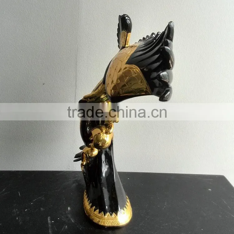 Polyresin hawk statue