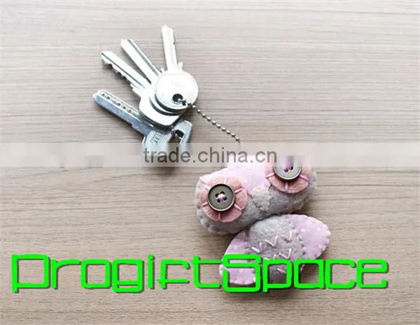 2017 Hand-Stitched Felt Easter Decoration Felt Ornaments Bunny Keychain made in China