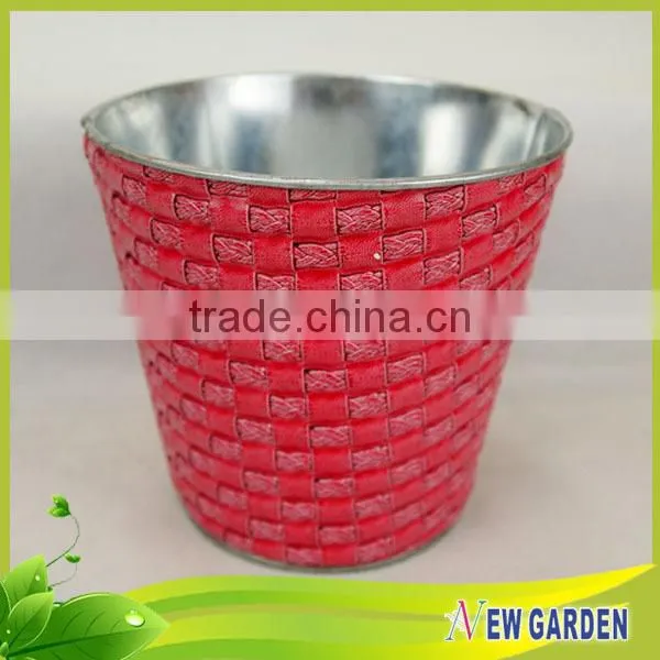 Amazing Price Beautiful Leather And Metal Decorative Vases For Hotels