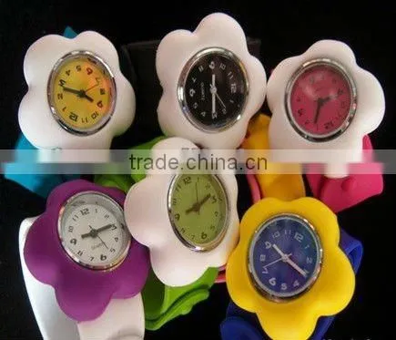 novelty colorful silicone slap watch