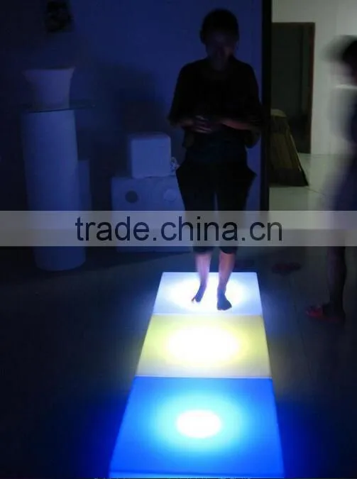 fashionable dance hall floor panel colorful interactive led flooring