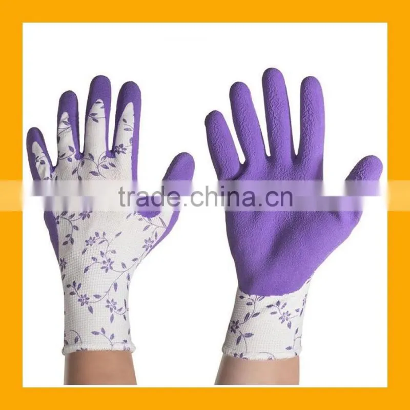 Light Weight Super Comfortable Soft Women Gardening Gloves Foam Latex Glove
