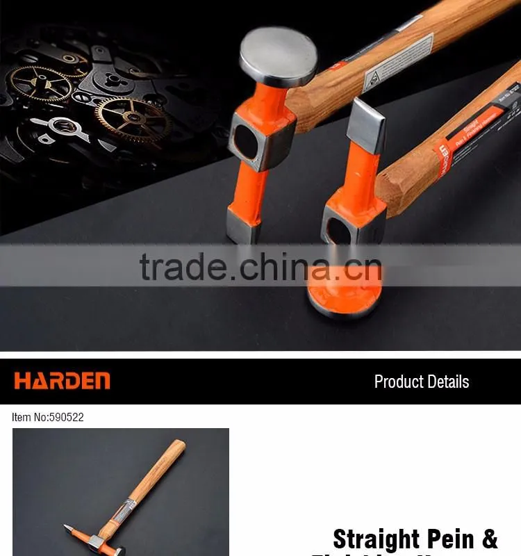 Professional Straight Pein And Finishing Hammer With Hickory Handle