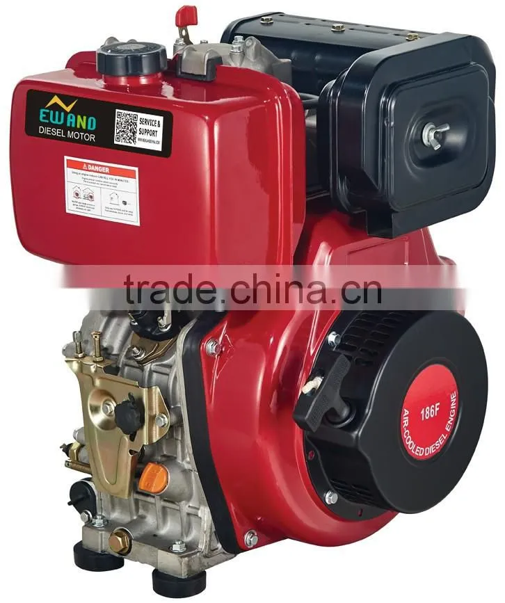 4-stroke single186FA cylinder air cooled electric strat diesel engines