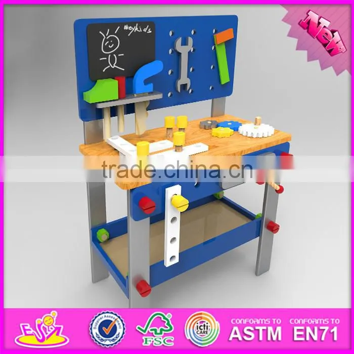 2016 new design children toy wooden tool table W03D076A