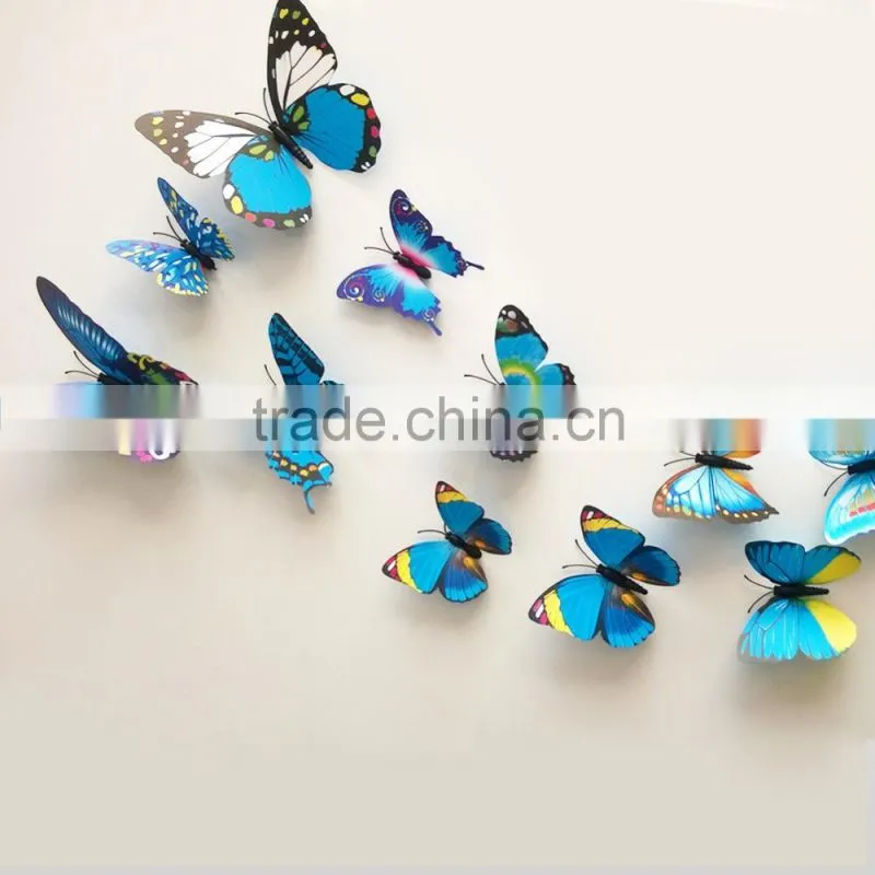 3D Butterfly Wall Sticker 12pcs/Set Decor Sticker