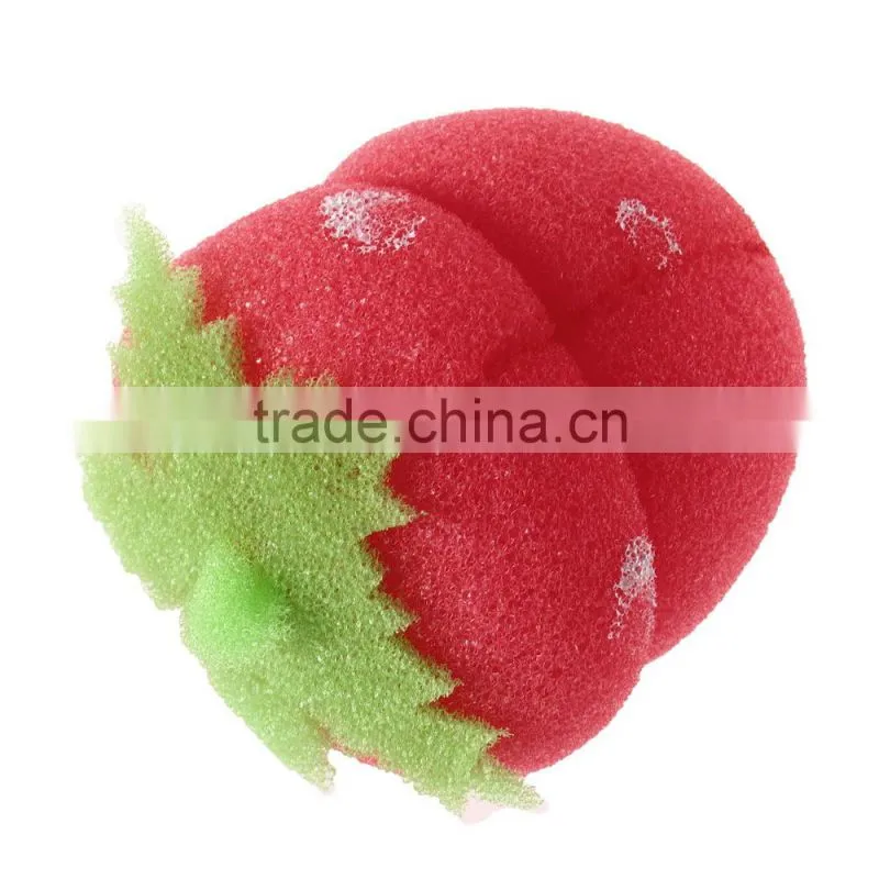 12xStrawberry Balls Hair Care Soft Sponge Rollers Curlers Lovely DIY Tool New Design Hair Curler As Seen On TV Magic Hair Curler