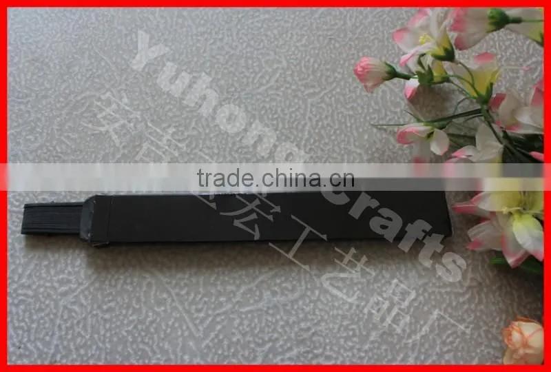 Black color hand held fan package paper box